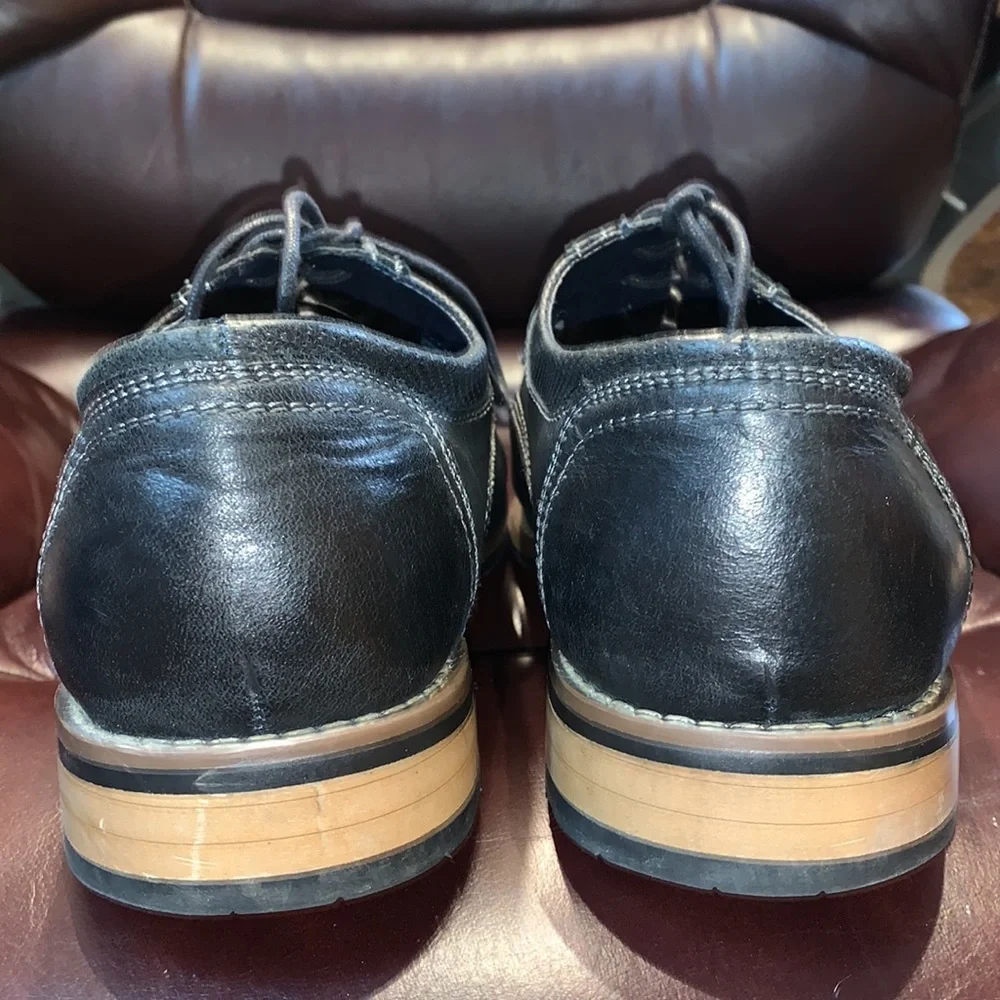 Men’s Steve Madden Chayse Leather Oxford Shoes - Picture 8 of 14